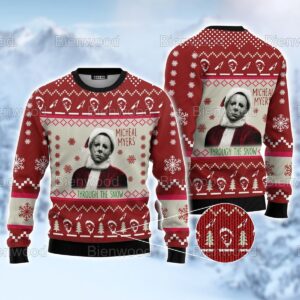 Micheal Myers Christmas Ugly Sweater 